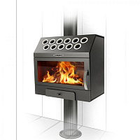 Печь отопительная ГАРМОШКА INOX 100 куб.м TMF 2200
