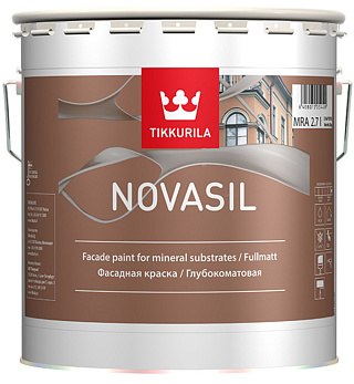 Краска фасадная Tikkurila Novasil Белая совершенно матовая - 2.7 л купить