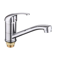 Смеситель KS-3015-15-39 для кухни одноручный, с гайкой, излив 148 мм Lucky Tap