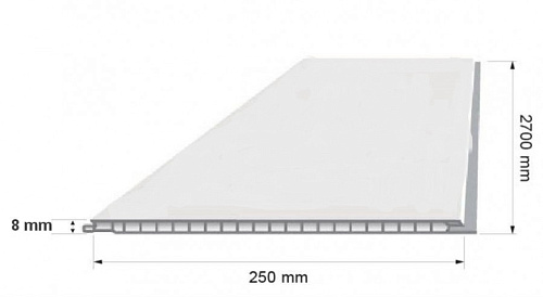 Панель ПВХ 2700*250*8мм Кирпич KronPlast 619 купить