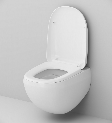 Унитаз подвесной AM.PM Sensation FlashClean C301700WH с сиденьем C307851WH с микролифтом белый глянец купить