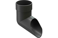 Наконечник для водосточной трубы LUX D=100(141) графит PVLN-1086