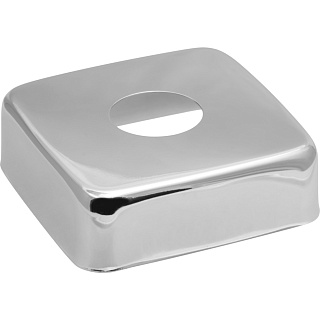Чашка декоративная квадрат нежавеющая сталь 1/2" 50*20*20мм хром Masterprof ИС.131446 купить