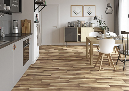 Керамогранит Pecanwood глазурованный коричневый 18.5*59.8см Cersanit С-PC4M112D купить