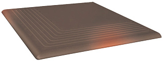 Клинкер Opoczno ступень угловая Shadow brown  30*30 купить