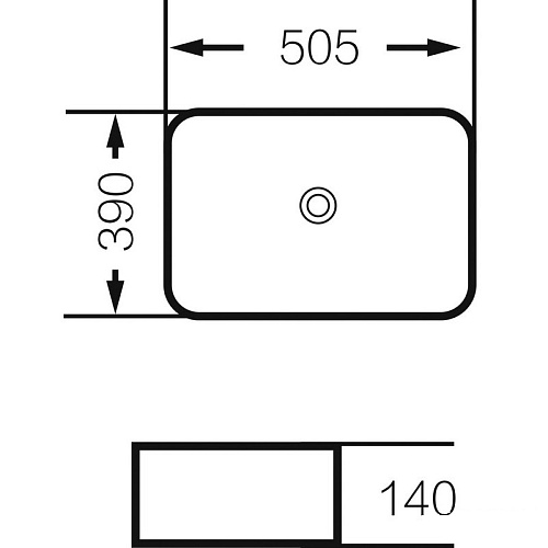 Раковина Grossman GR-4043BW черный, белый 505*390*140мм Grossman GR-4043BW купить