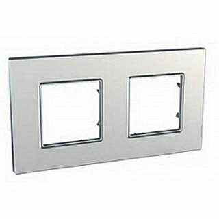 Рамка Unica QUADRO MGU6.704.55 серебро 2мес купить