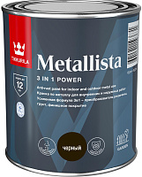 Краска по ржавчине Tikkurila METALLISTA черный 0.9 л