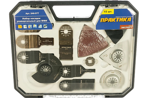 Насадка для МФИ набор №8 кейс универсальный 15штук Практика 240-577 купить