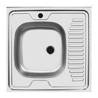 Мойка накладная UKINOX Стандарт левая 60*60см STD600.600 ---4C 0L-