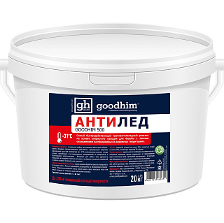 Реагент антигололедный сухой GOODHIM 500 №31 ведро 60811 (20кг) купить