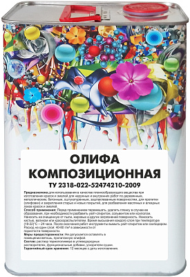 Олифа композиционная Микстон жестяная канистра 4л купить
