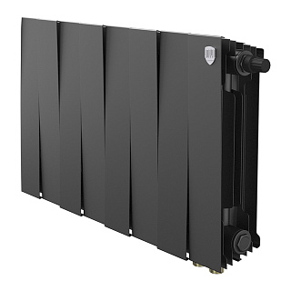 Радиатор биметаллический PianoForte 300 VDR80 8 секций Royal Thermo RTPNSVDR8030008 Noir Sable купить