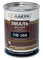 Эмаль алкидная для пола Лакра ПФ-266 сверхпрочная Золотисто-коричневая (1кг)