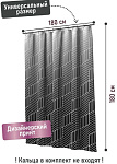 Шторка для ванной DELICATE BLACK 180*180мм Fora FOR-PH-DLB Шторка для ванной DELICATE BLACK 180*180мм Fora FOR-PH-DLB