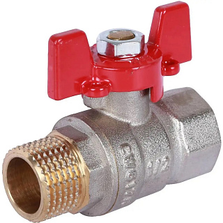 Кран шаровой 1/2" внутренняя/наружная Rommer RBV-0004-0210215 купить