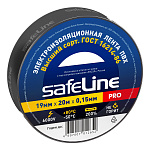 Изолента 19мм*20м Safeline черная Изолента 19мм*20м Safeline черная