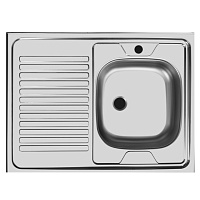 Мойка накладная UKINOX Стандарт правая 80*60см STD800.600 ---4C 0R-