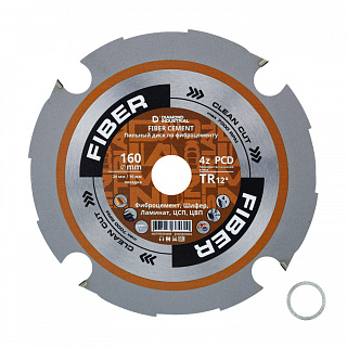 Диск пильный по фиброцементу 160х20/16 мм Z4 PCD TR12 FIBER CEMENT Diamond Industrial (DIDFIB160Z4) купить