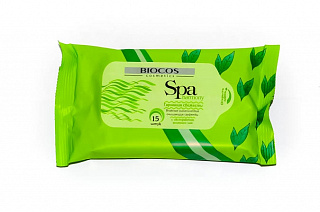 Салфетки влажные SPA Harmony BioCos зеленый чай  купить