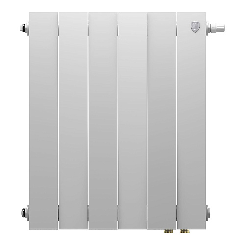 Радиатор биметаллический PianoForte 500 VDR80 6 секций Royal Thermo RTPNVDR8050006 Bianco Traffico купить