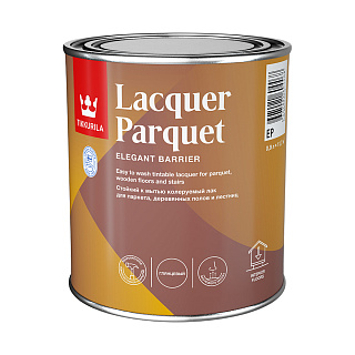 Лак паркетный Tikkurila LACQUER PARQUET бесцветный глянцевый база EP (0.9л) купить