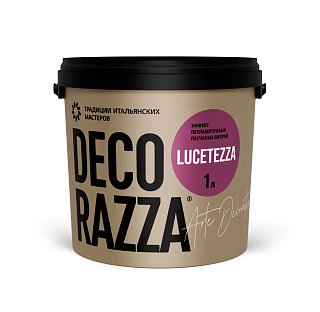 Декоративное покрытие Decorazza Lucetezza Alliminio  1 л купить