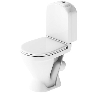 Унитаз-компакт CLASSIC LUXE сиденье дюропласт, косой выпуск белый, Sanita Luxe CSCSLCC01020611 купить