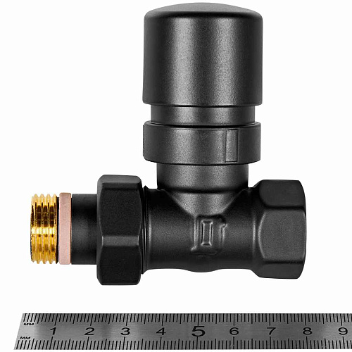 Клапан термостатический Design прямой 1/2 черный Stout SVTD-0001-000015B купить