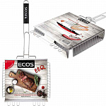 Решетка для барбекю ECOS RD-103-1C общая длина 70см 40*35*5см.999608