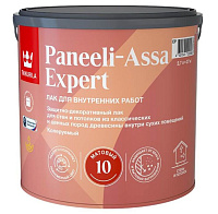Лак интерьерный Tikkurila PANEELI-ASSA EXPERT матовый бесцветная база EP (2.7л)