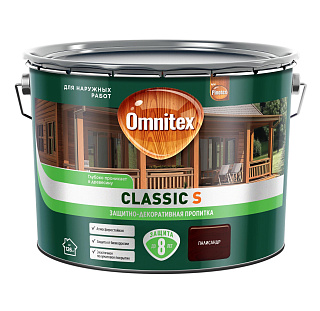 Пропитка защитно-декоративная Omnitex Classic S by Pinotex палисандр 9л 50037216 купить