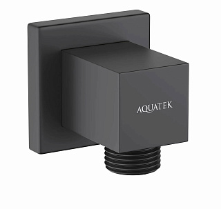 Подсоединение шланговое черный матовый Aquatek AQ2458MB купить