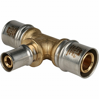 Тройник переходной прессовой для металлопластиковых труб 26*16*26 Stout SFP-0005-261626 купить