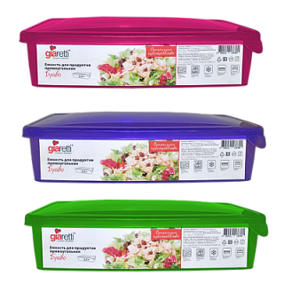 Емкость для продуктов Браво 0.9л прямоугольная купить