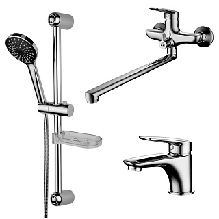 Комплект смесителей Lemark Set для ванной 3 в 1 LM7302C купить