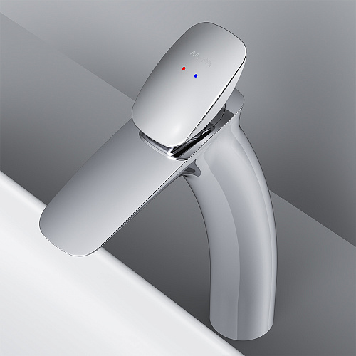Смеситель Spirit V2.0 для раковины с высоким изливом и донным клапаном хром AM.PM F70A92200 купить