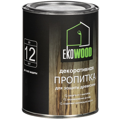 Пропитка декоративная для древесины EKOWOOD махагон (0.75л) купить