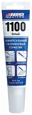 Герметик 1100 санитарный силиконовый белый ABRO Masters SS-1100-SAN-3-WHT-RE купить