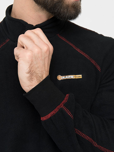 Термобелье Thermoline ZIP ткань Флис цвет Черный р.48-50/170-176 HUNTSMAN купить