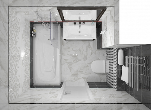 Плитка настенная Royal Stone 29.7*60 см цвет белый, Cersanit RSL051 купить