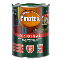 Пропитка кроющая для деревянных строений Pinotex Original белая (0,9л)