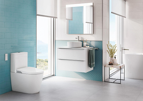 Унитаз- биде-компакт напольный ROCA In-Wash Inspira 80306L001 белый купить