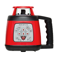 Ротационный нивелир RGK SP 310 (красный) 150м 1х360 ±0,15 мм/м (4610011870446)