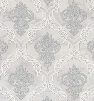 Обои Marquise горячее тиснение 1.06*10м серые Eurodecor 9097-11 купить