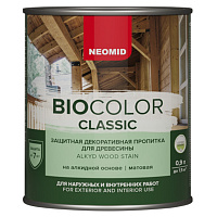 Защитно-декоративная пропитка для дерева Biocolor Classiс дуб (0.9л)