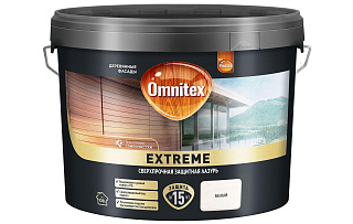 Лазурь для дерева Omnitex by Pinotex Extreme Белая 50035732 (9л) купить