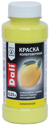 Колер акриловый Dali лимонный 0.25 л купить