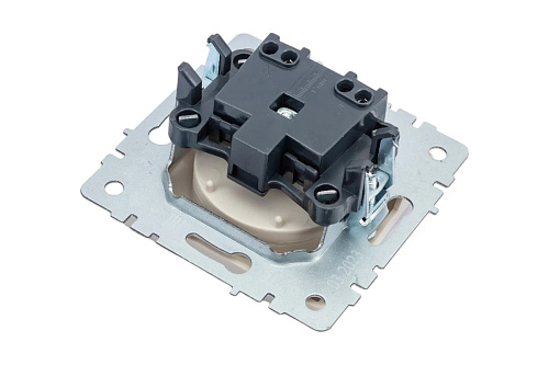 Розетка BRITE РС10-1-0-БрКр BR-R10-10-K10 10А бежевый IEK 7961067 купить