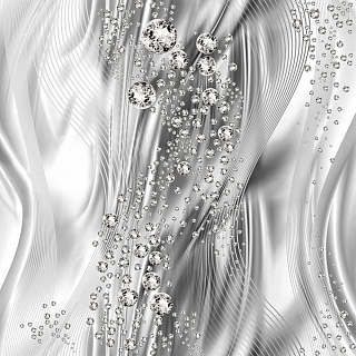 Обои Диамант флизелиновые горячее тиснение 1.06*10м бело-черные Fox 71019 купить